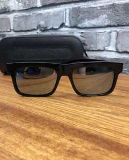 Брендовые солнцезащитные очки Chrome Hearts черные фото