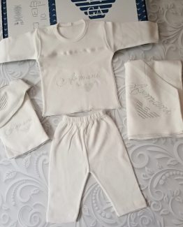Комплект для новорожденных Armani белый 000.4238 фото