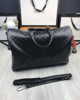 Мужская спортивная сумка Louis Vuitton черная 000.4371 фото