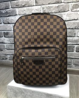 Мужской городской рюкзак Louis Vuitton кожа коричневый фото