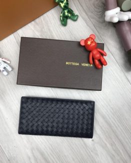 Бумажник брендовый Bottega Veneta 000.4568 черный фото