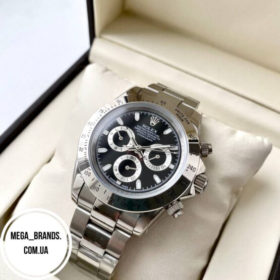 Механические часы Rolex Cosmograph Daytona Silver black AAA наручные