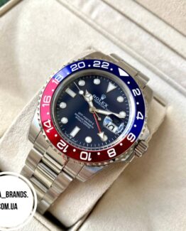 Мужские часы Rolex GMT-master II 2 Pepsi blue AAA механические наручные