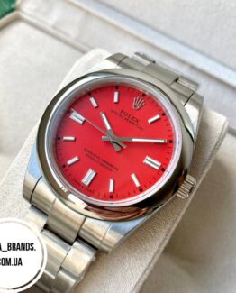 Механические часы Rolex Oyster Perpetual Red 41 mm AAA мужские наручные