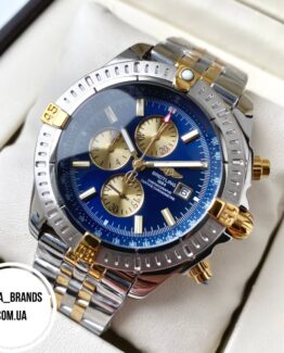 Часы механические мужские Breitling Chronomat Blue Gold ААА